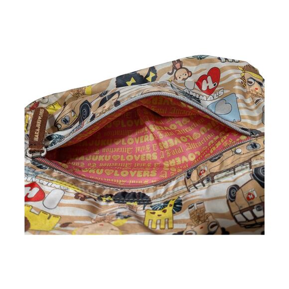 Harajuku Lovers Crossbody Bag Beige Women’s Purse Animals - USED - Picture 5 of 8